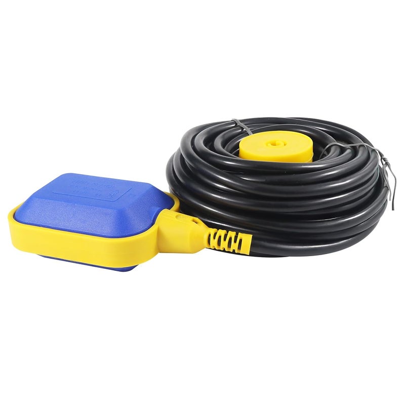 Mamfous Float Switch, 220V 16A Waterproof Tethered Float Switch & Liquid Level Controller with Cable for Water Tank, Sump Pump, Septic Tank, Pool, Pond, Aquarium(32.8ft(10M)) - Image 1